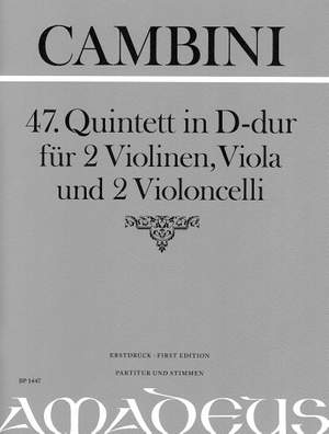 Cambini, G G: 47. Quintett