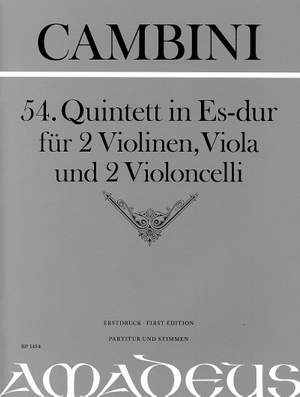 Cambini, G G: 54. Quintet