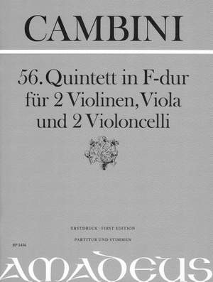 Cambini, G G: 56. Quintet In F Major