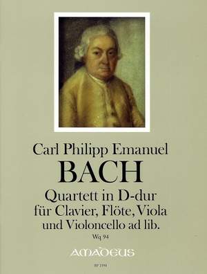 Bach, C P E: Quartet in D major Wq 94