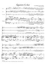 Bach, C P E: Quartet in G major Wq 95 Product Image