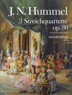 Hummel, J N: 3 Streichquartette op. 30