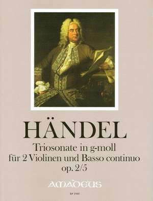 Handel, G F: Trio Sonata in G Minor op. 2/5 HWV 390