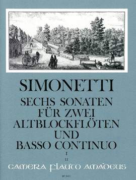 Simonetti, G P: 6 Sonaten Op. 2 Vol. 1