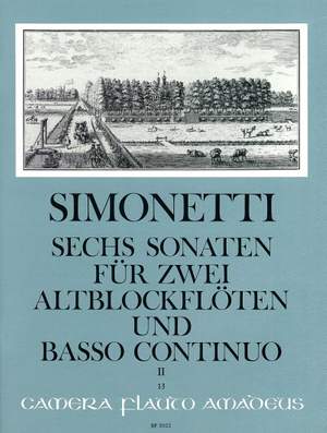 Simonetti, G P: 6 Sonatas Op. 2 Vol. 2