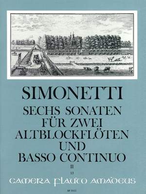 Simonetti, G P: 6 Sonaten Op. 2 Vol. 2