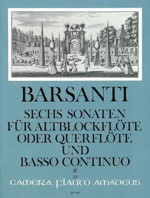 Barsanti, F: 6 Sonatas Op. 1 Vol. 2: 4-6