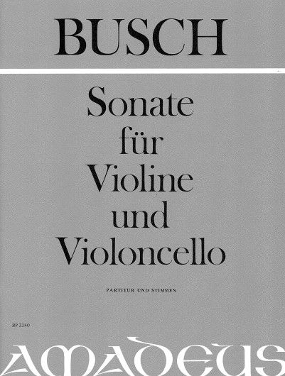 Busch, A: Sonata
