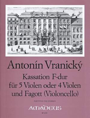 Vranitzky, A: Kassation F-Dur F major
