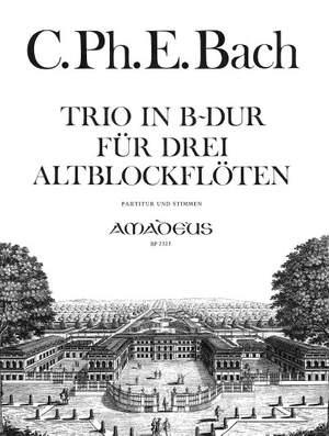 Bach, C P E: Trio Bb major Wq85