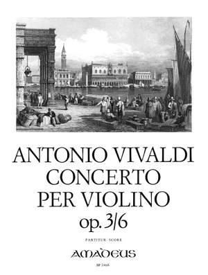 Vivaldi, A: Violin Concerto A minor op. 3/6 RV 356