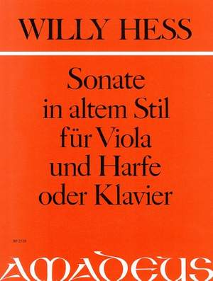 Hess, W: Sonate in altem Stil op. 135