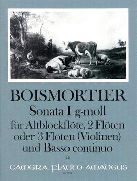 Boismortier, J B d: Sonata I g-Moll G minor op. 34