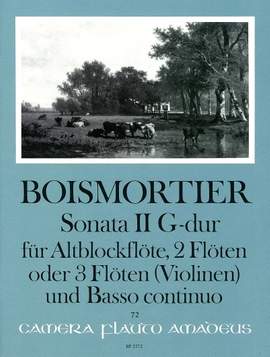 Boismortier, J B d: Sonata II G-Dur G major op. 34