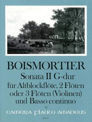 Boismortier, J B d: Sonata II G major op. 34
