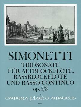 Simonetti, G P: Sonata g-Moll G minor op. 5/3