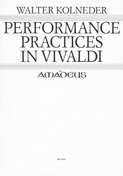 Performance practices in Vivaldi