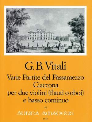 Vitali, G B: Varie Partite del Passamezzo op.7/1 / Ciaccona op.7/3