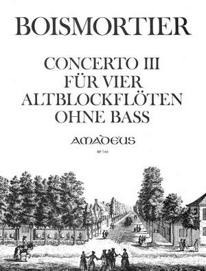 Boismortier, J B d: Concerto III F major