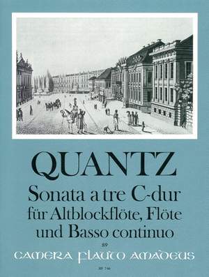 Quantz, J J: Sonata a tre C-Dur C major QV 2:Anh. 3