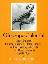 Colombi, G: 3 Sonatas op. 4/1, 2, 6