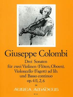 Colombi, G: 3 Sonaten op. 4/1, 2, 6