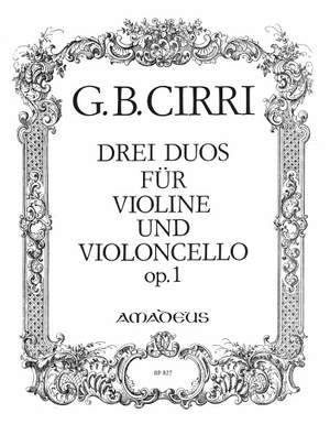 Cirri, G B: 3 Duos op. 1