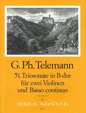 Telemann: 51st Trio sonata Bb Major TWV 42:B6