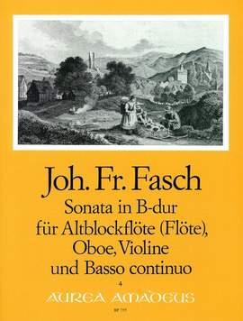 Fasch, J F: Sonate Bb major B flat major