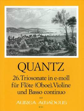 Quantz, J J: Trio Sonata No. 26 in E minor E minor QV 2:21