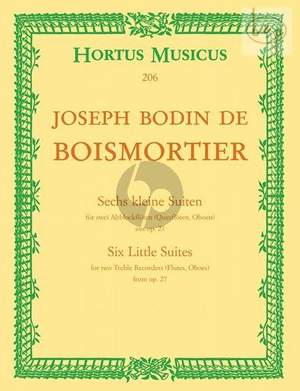 Boismortier, J B d: Eight Duets 2des Rec