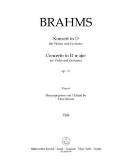 Brahms, J: Concerto for Violin in D, Op.77 (Urtext)