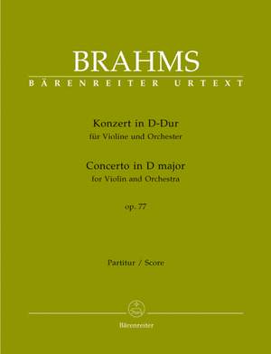 Brahms, J: Concerto for Violin in D, Op.77 (Urtext)