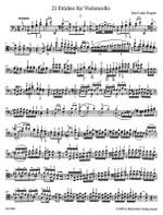 Duport, J: 21 Etudes for Violoncello with an accompaniment of a 2nd Violoncello (ad libitum) Product Image