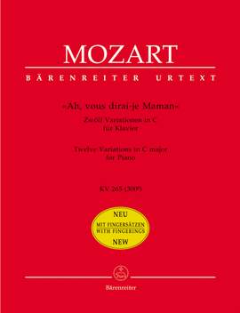 Mozart, WA: Variations on Ah, vous dirai-je, Maman (12 Variations in C maj) (K.265) (K.300e) (Urtext)