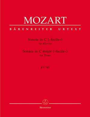 Mozart, WA: Sonata in C facile (K.545) (Urtext)