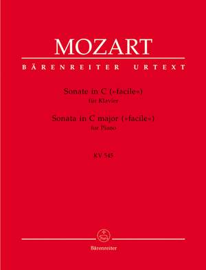 Mozart, WA: Sonata in C facile (K.545) (Urtext)