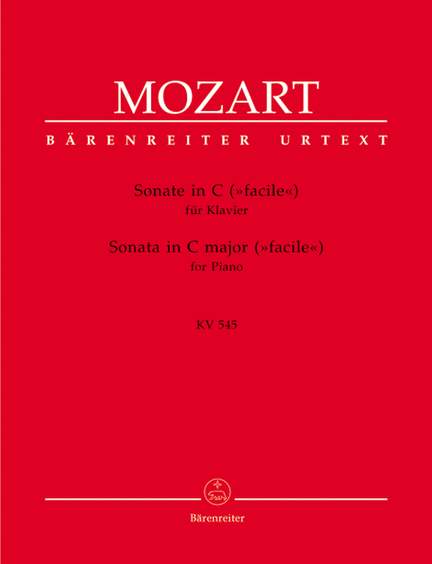 Mozart, WA: Sonata in C facile (K.545) (Urtext)