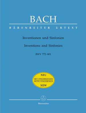 Bach, JS: Inventions & Sinfonias (BWV772-801) (Urtext)