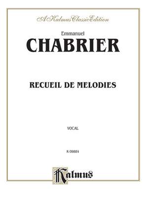 Emmanuel Chabrier: Recueil de Melodies
