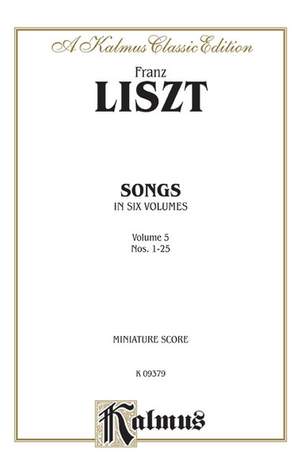 Franz Liszt: Songs, Volume V