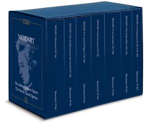 Mozart W.A: Operas, The Seven Great.  7 Volume Study Score Edition (Urtext). 