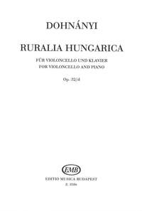 Dohnanyi, Erno: Ruralia Hungarica (cello and piano)