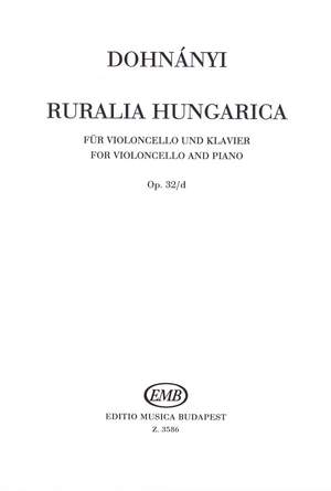 Dohnanyi, Erno: Ruralia Hungarica (cello and piano)