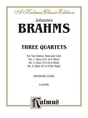 Johannes Brahms: String Quartets: Op. 51, Nos. 1 & 2, Op. 67