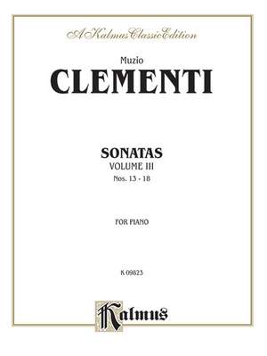 Muzio Clementi: Piano Sonatas, Volume III