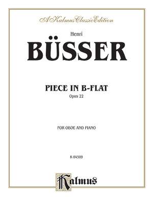 Henri Busser: Piece in B-Flat, Op. 22