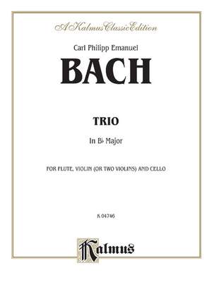 Carl Philipp Emanuel Bach: Trio in B-Flat for Two Violins