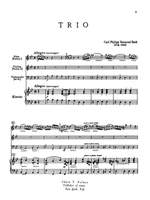 Carl Philipp Emanuel Bach: Trio in B-Flat for Two Violins Product Image