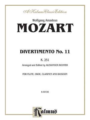 Wolfgang Amadeus Mozart: Divertimento No. 11, K. 251